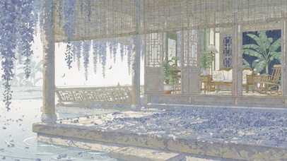 洁白古风建筑