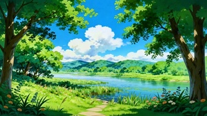 晴空溪岸