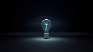 创意三维灯泡