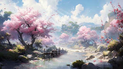 梦幻仙境ai插画