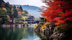 山水亭楼美景