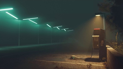 空无一人的街道