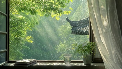 古亭林间窗景