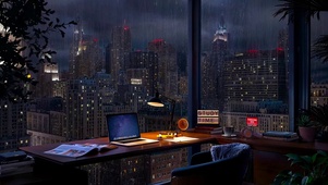 都市雨夜书房