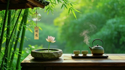 一院清风，半盏清茶