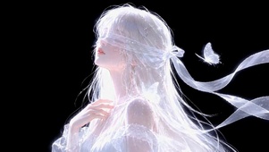 发光白纱蝴蝶美少女