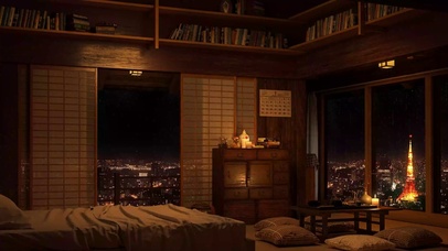 4K东京雨天舒适公寓