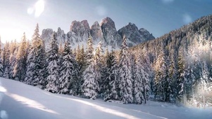 高清文字电脑壁纸新疆雪景