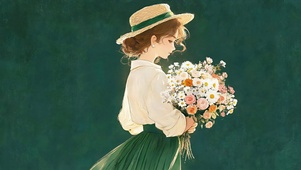捧花少女