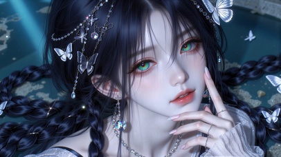 幽渊银蝶 碎光入眸