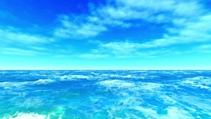 4K唯美大海蓝天