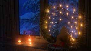 冬季圣诞小屋