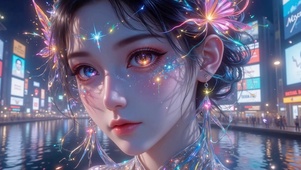 唯美异瞳美女