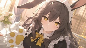 暖光兔耳女仆美少女