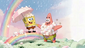 彩虹云端海绵宝宝派大星