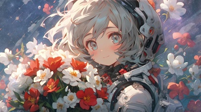 4K 鲜花少女