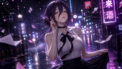 雨夜霓虹少女