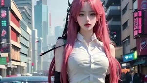 粉色少女