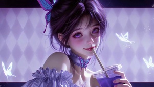 霓虹紫瞳蝴蝶少女蝴蝶忍
