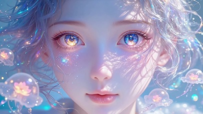 唯美眼睛里有星星