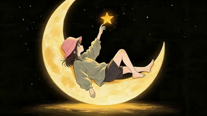 月亮上的女孩