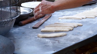 4K炸油条美食早点早餐路边摊