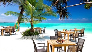 夏威夷海滩咖啡厅