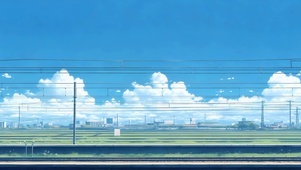 铁路蓝天