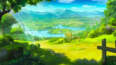 日系唯美风景城郊