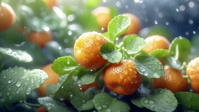 大自然风景水果橘子沙糖桔