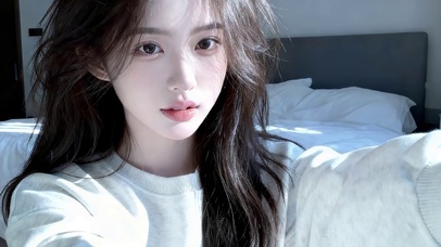 清晨小清新女孩