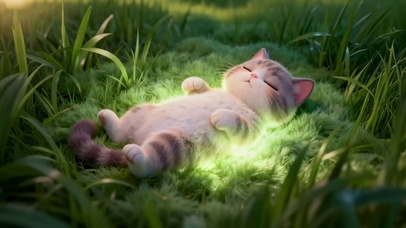 草甸上的猫咪