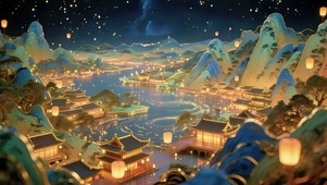 山河灯夜
