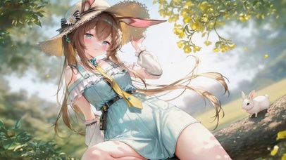 春日林间兔耳美少女阿米娅