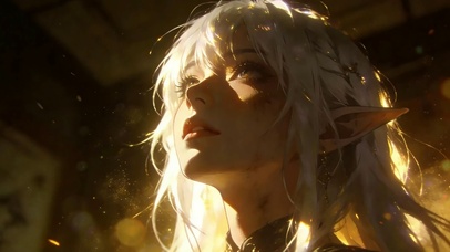 阳光白发气质美女