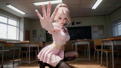 教室黑丝短裙女孩