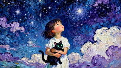 女孩与猫咪