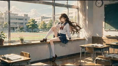 教师的长发萝莉