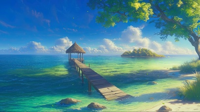 阳光清新海岸码头