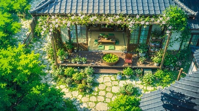 夏日木屋小院