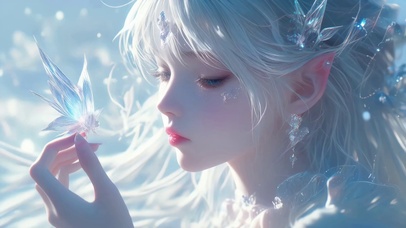 白发美少女