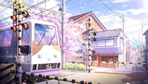 樱花火车