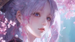 唯美樱花女孩
