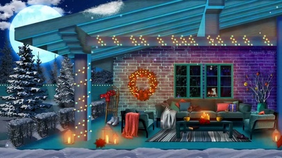 舒适的冬季雪景