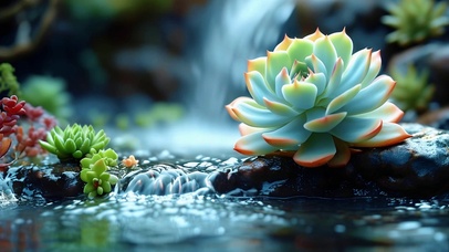 溪水多肉
