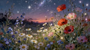 星空下浪漫花语