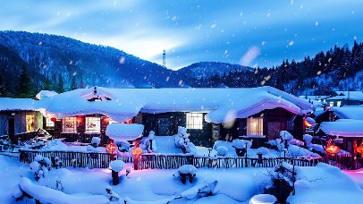 唯美冬日雪夜房子唯美壁纸图片 动态桌面壁纸图片 动态壁纸下载 元气壁纸