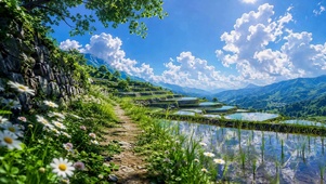 云上梯田风光