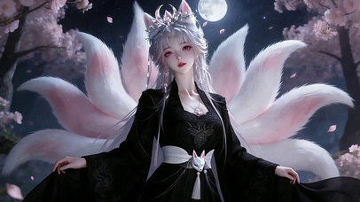 樱花九尾少女