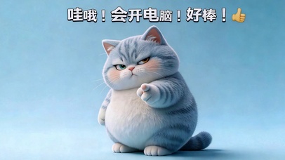会开电脑 好棒